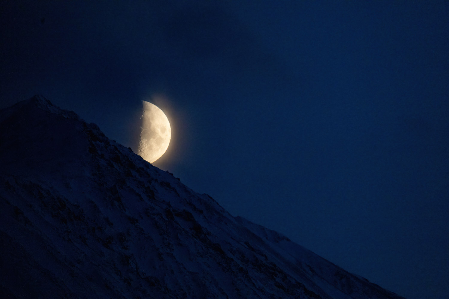 Half moon rise